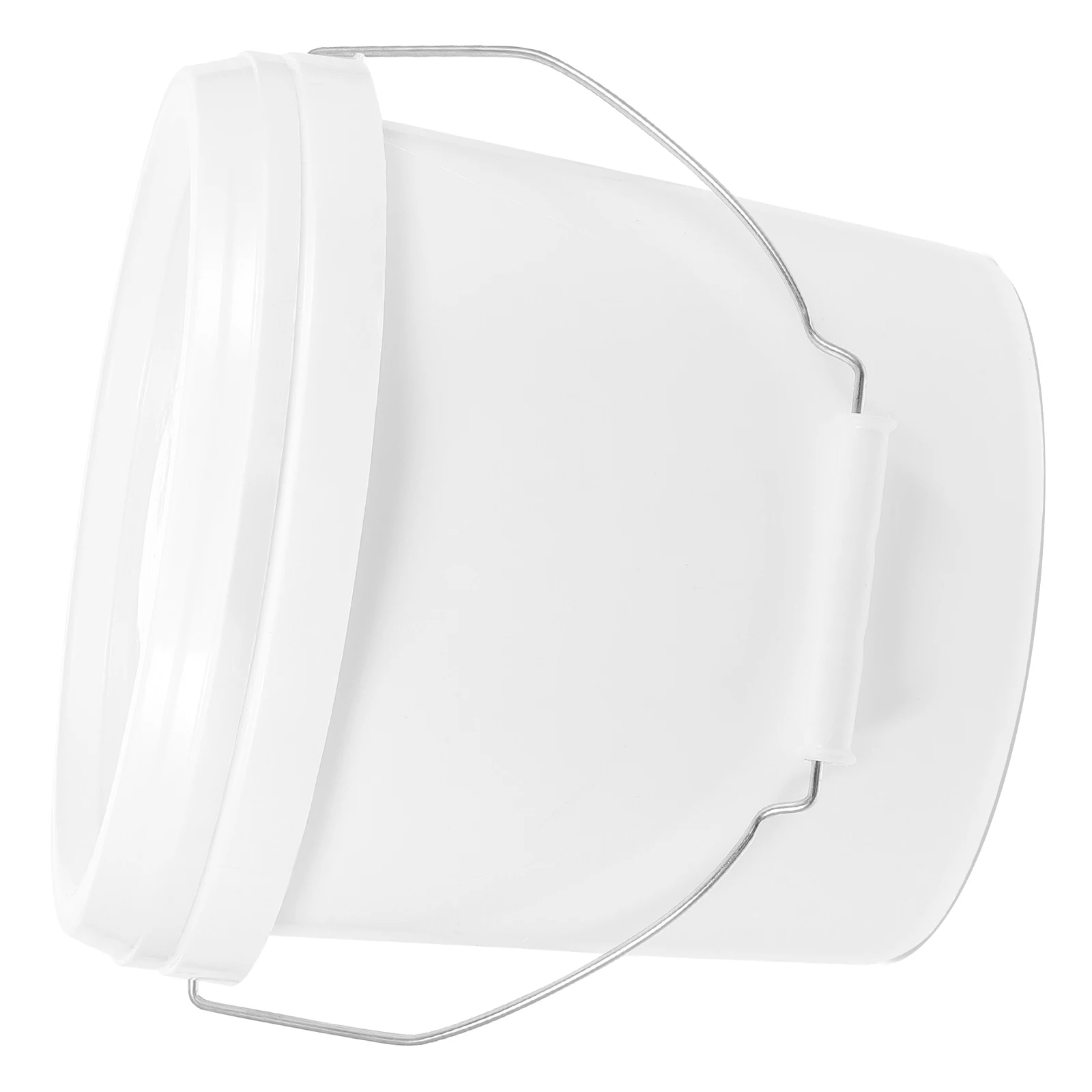 

1 Gallon Oil Paint Bucket Durable ABS Plastic Bucket with Handle for Pigment Storage Multipurpose Painting Container