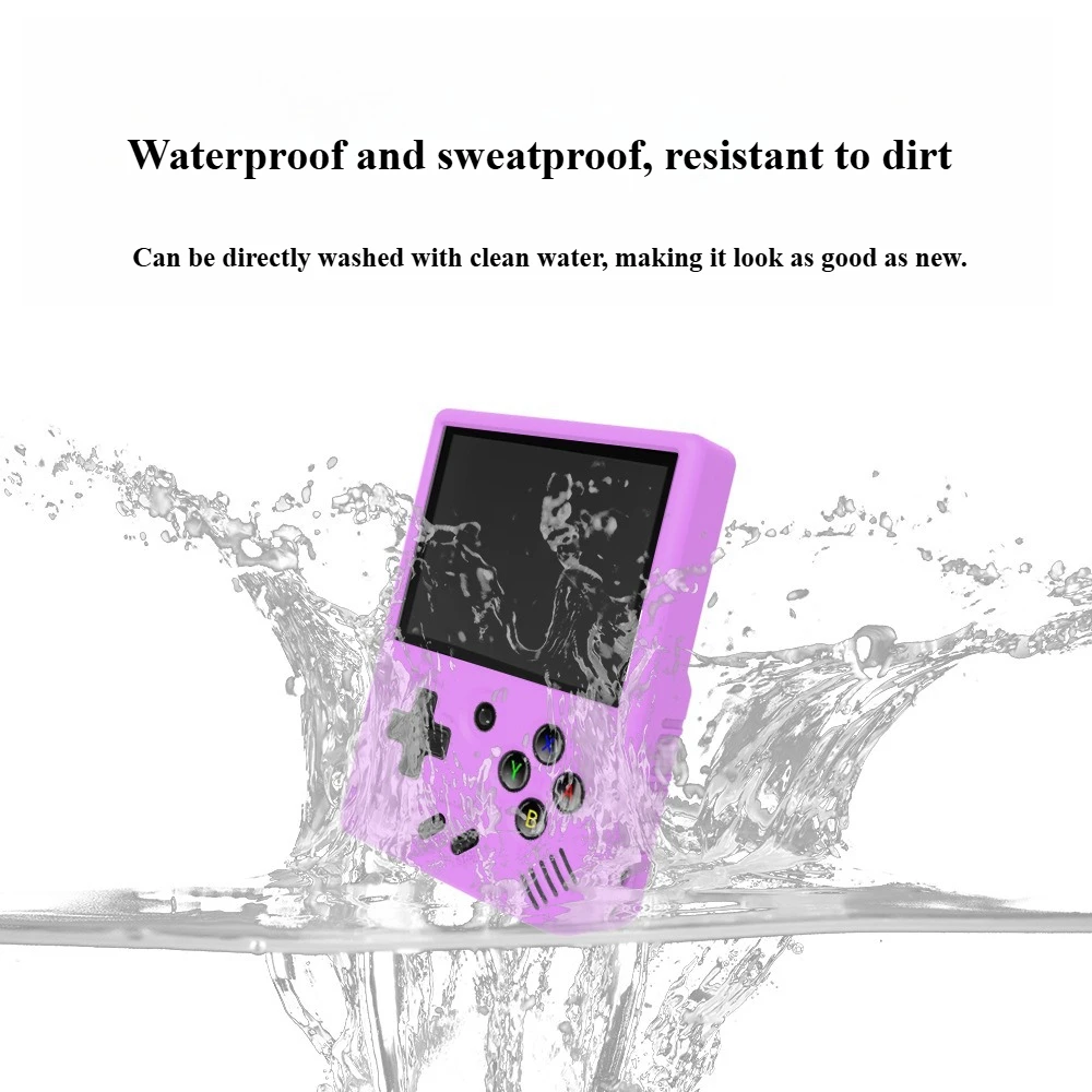 

For MIYOO MINI Plus Game Console Soft Anti - Scratch Silicone Skin Non - Slip And Lanyard - Equipped