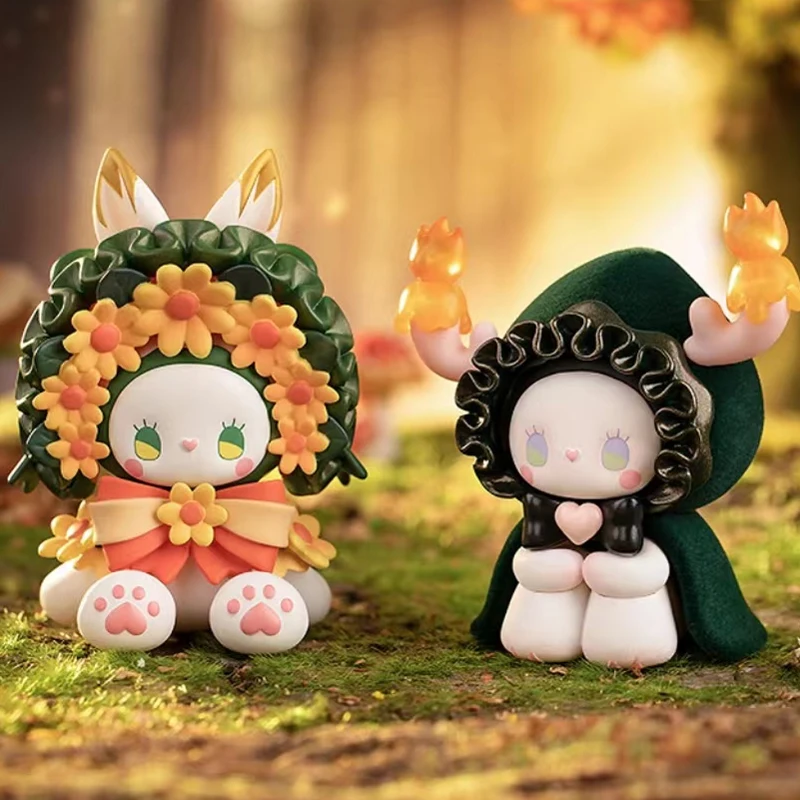 أصيلة إيما سيكريت فورست شعر مهرجان سلسلة صندوق أعمى دمية عصرية داخلي لطيف فتاة زخرفة عيد الميلاد مفاجأة هدية