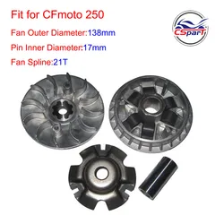 138MM 21T Variator Kit For CFMOTO Water cooled CF250 Engine ATV with Roller Drive Pulley Scooter Moped CFmoto 250CC  V3 V5