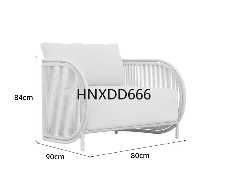 

Outdoor sofa coffee table rattan courtyard waterproof sunscreen leisure chair combination