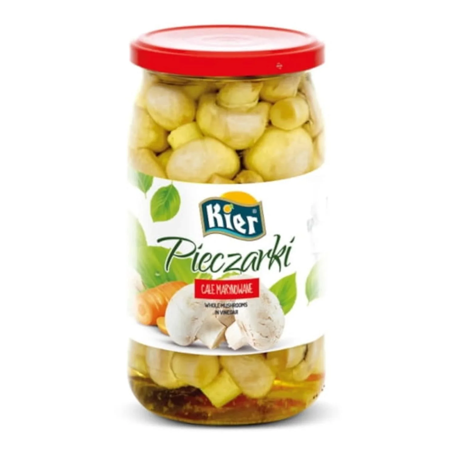 Pieczarki całe marynowane 900ml (850g/500g)