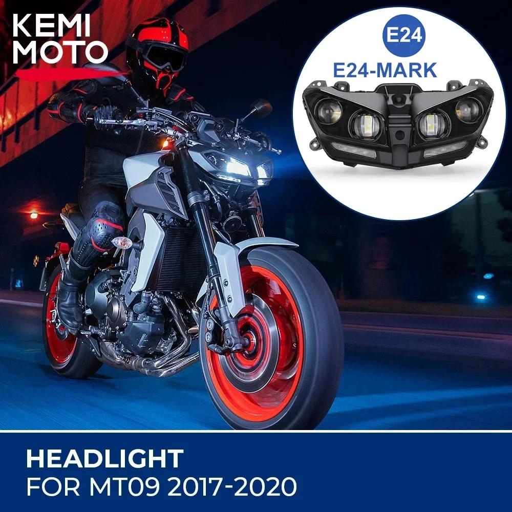 Headlight MT09 LED Lamp DRL For YAMAHA MT 09 MT-09 MT09 FZ09 2017 2018 2019 2020 Motorcycle Headlight Plug And Play Light LED