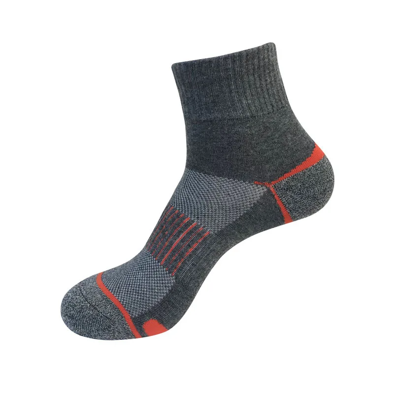 Neue Herrensocken, 5 Paar/Los, schwarz, weiß, Sport-Herrensocken, Baumwolle, Basketball-Laufsocken, hohe Qualität, bequem, atmungsaktiv – Detail 4