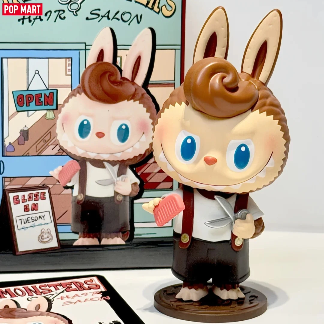Genuine POP MART Labubu THE MONSTERS Hair Salon Series Anime