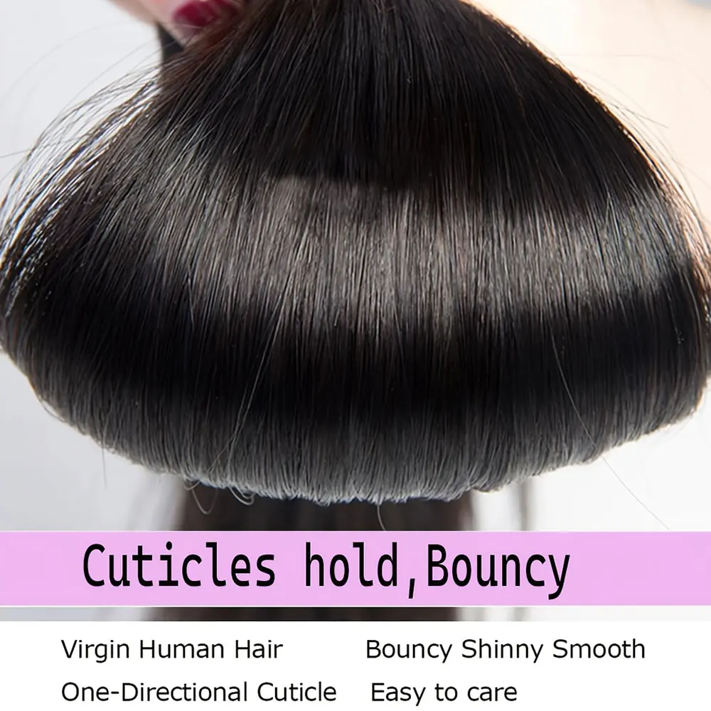 14 32 بوصة حزم من شعر طبيعي مفرود 100% وصلات شعر ريمي برازيلي غير معالج شعر بشري 1/3/4 حزم كومبو حزمة