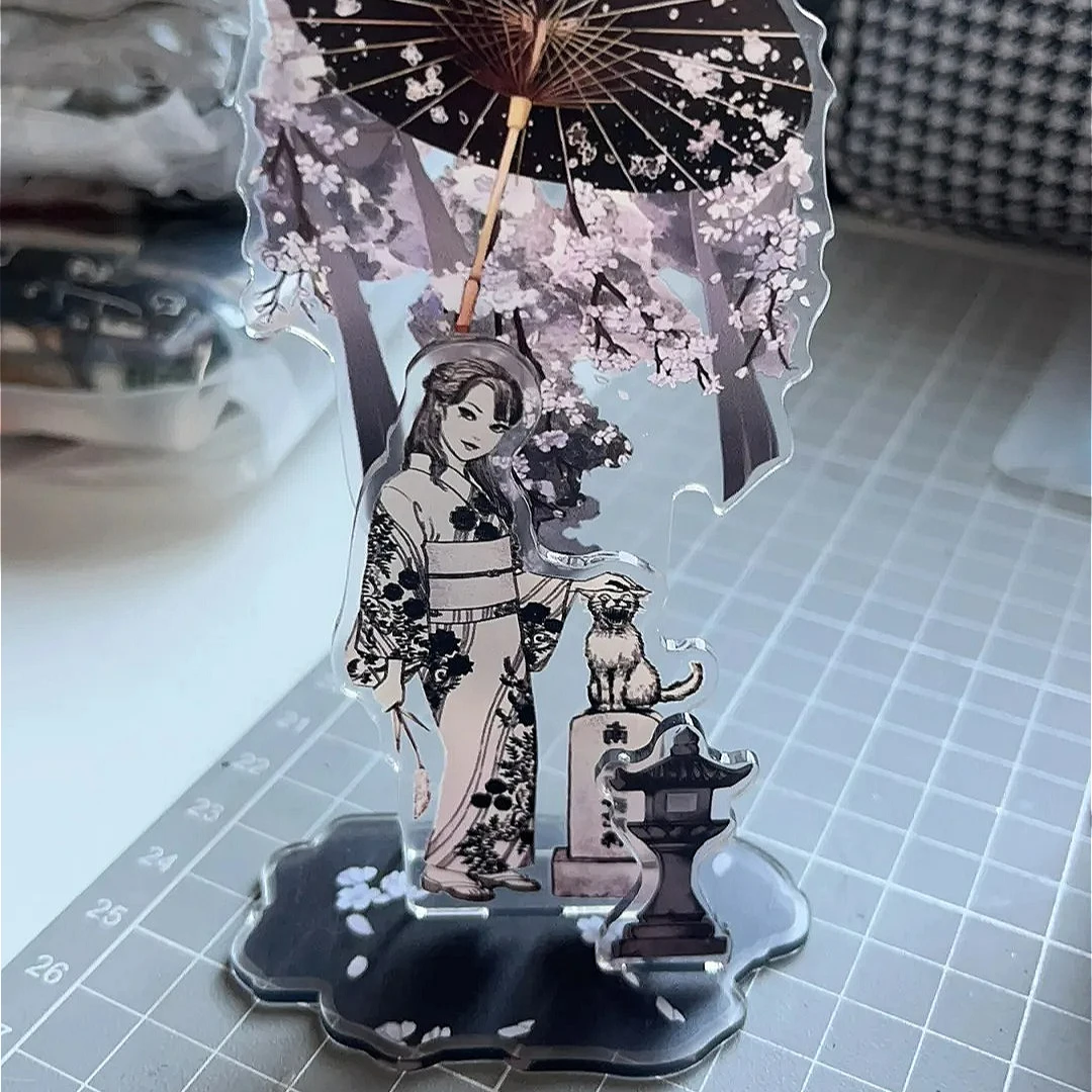 Junji Ito Comic الإبداع الثاني الاكريليك حامل نامو أميتابها هانا مظلة إيتو تشغيل تمثال المثيرة اليابان الأجهزة الطرفية لعب الأولاد