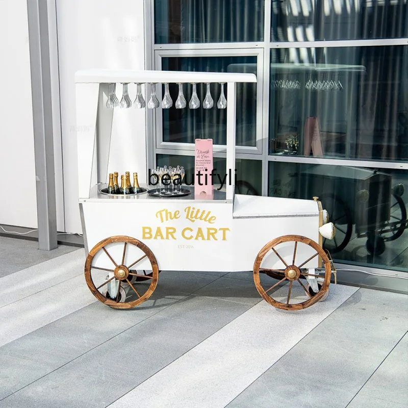 

American style, photography props, industrial style drinks, side cabinets, promotional food trucks, outdoor mobile cars