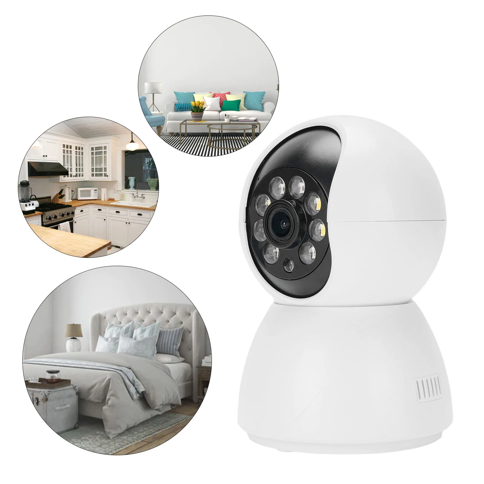 

Wifi Security Camera Motion Detection Pet Camera Cloud Local Storage APP Control Multi User Sharing Panoramic View for Office