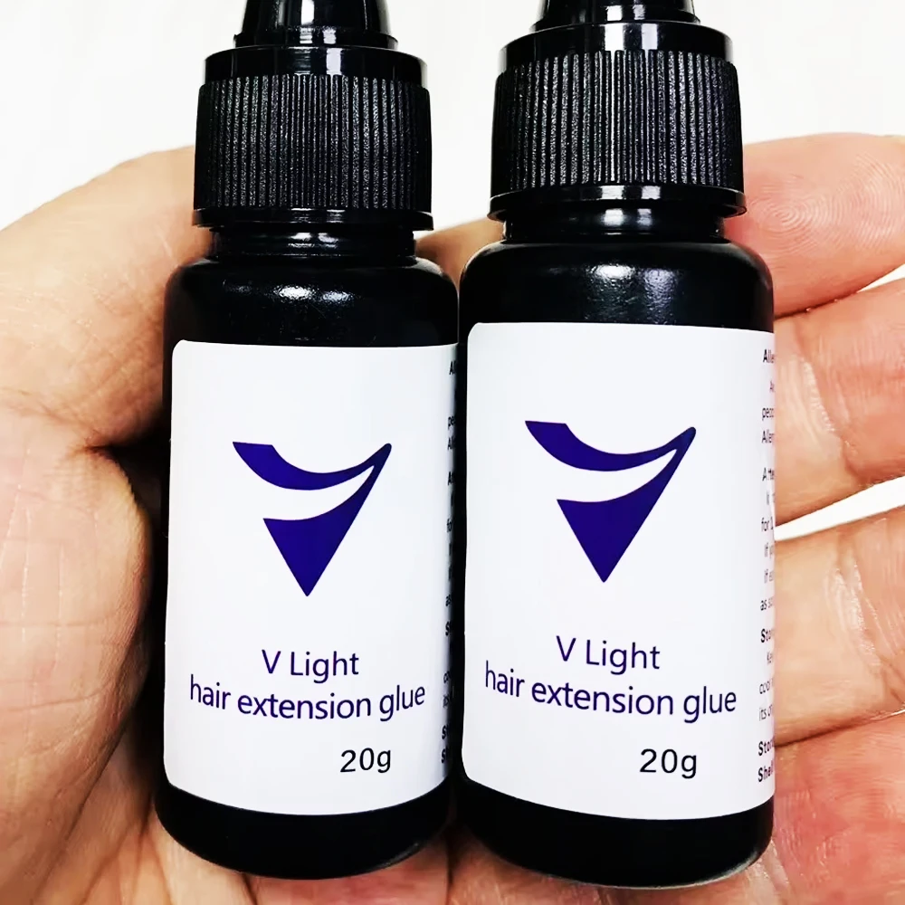 

1PC 20gHair Extension Tools V-Light Technology Hair Extension Set Wig Hair Piece Real Hair Fast Grafting Tool Firm and Traceless