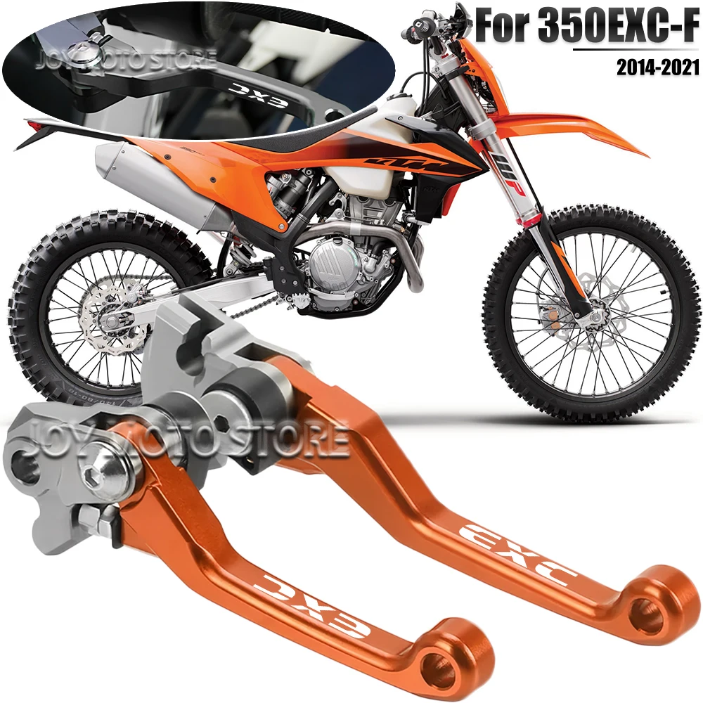

For 350EXC-F 350exc-f 2014-2021 Motorcycle Accessories CNC Adjustable Folding Extendable Brake Clutch Levers Handle