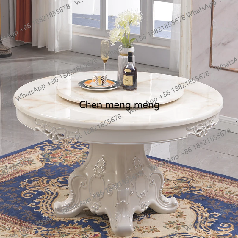 Side Restaurant Dining Table Chairs Round Mid Century Luxury Designer Dining Table Space Saving Console Mesa Kitchen Furniture view 5