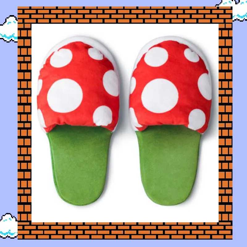 Hot Super Mario Cannibal Slippers Anime Animation Game Surrounding Warm Home Lovely Cotton Shoes Wholesale Manufacturers