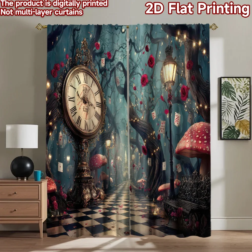 

1pc 2D flat Photography Backdrop Photography Backdrop Enchanted Forest Wonderland 100% Polyester Anniversary Use for Suitable