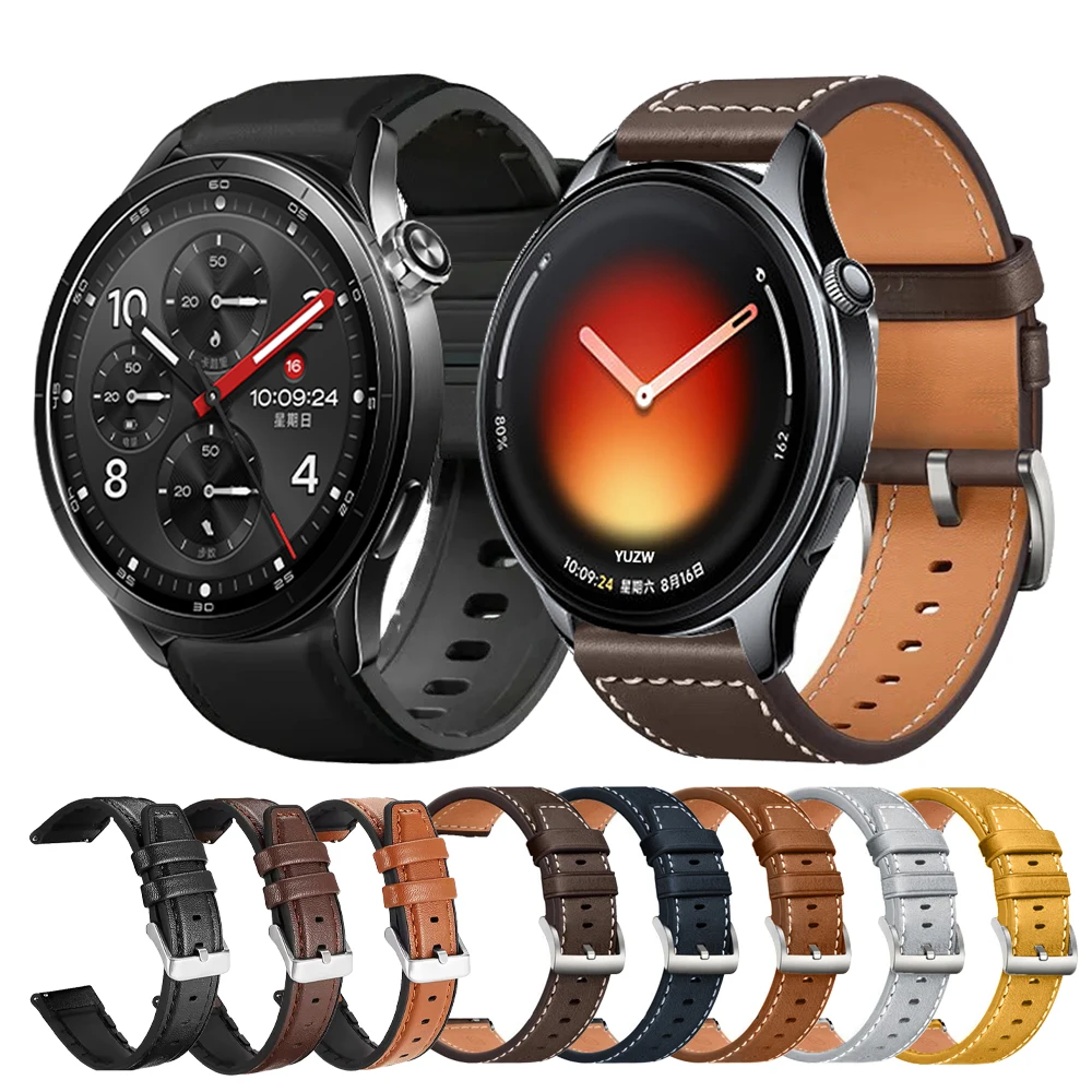 For Xiaomi Watch S5 S4 S3 S2 46mm 42mm S1 Pro/Mi 2Pro/Color 2 Strap Silicone Leather Band 22mm Bracelet For HUAWEI GT7 Wristband