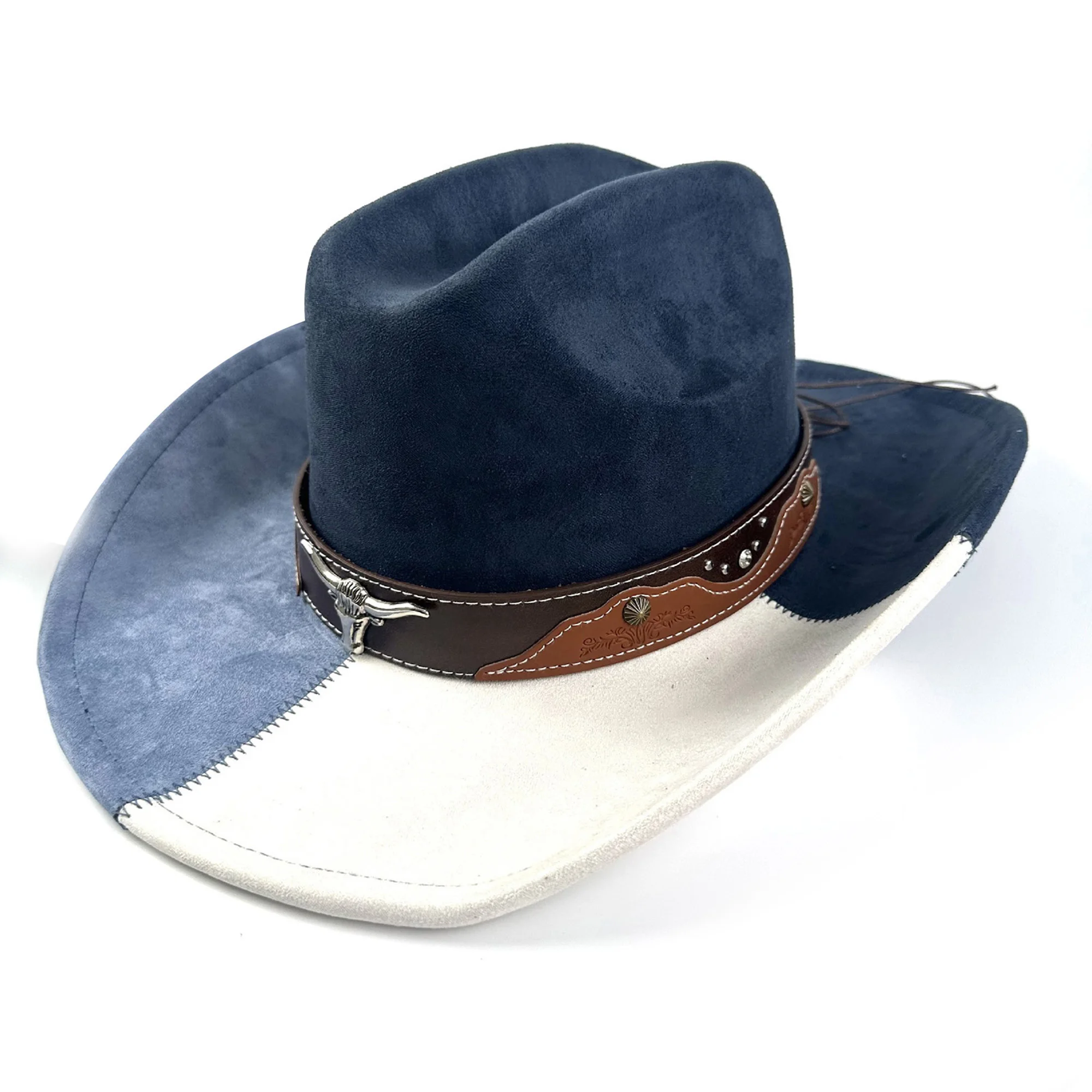 قبعة فيدورا أنيقة للرجال والنساء قبعة تريلبي كلاسيكية من الصوف بحافة واسعة قبعة جاز للمناسبات الرسمية والارتداء اليومي #4