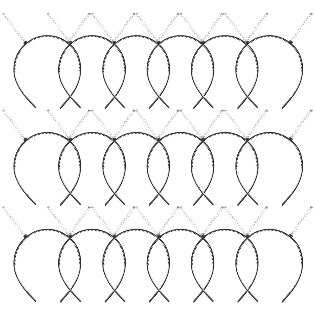 

24Pcs DIY Hair Accessories Set Plastic Headbands for Women Non-Slip Yoga Spa Washing Makeup Headband Making