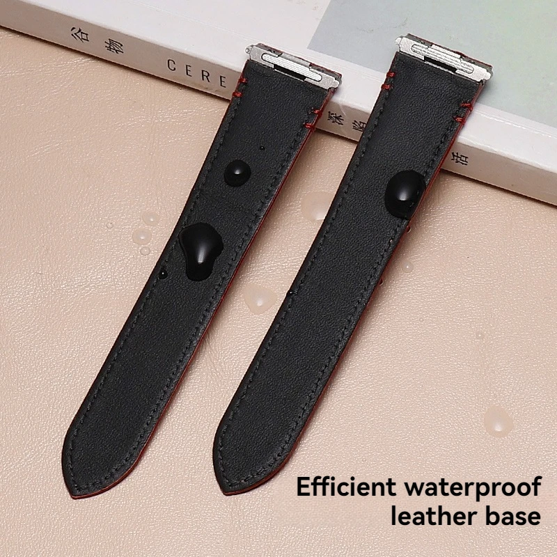 19 مللي متر 21 مللي متر حزام الساعات الجلدية لكارتييه سانتوس الإفراج السريع جديد حزام ساعة اليد WSSA0009 WSSA0010 W20106X8 كبير متوسط حزام الرجال #5