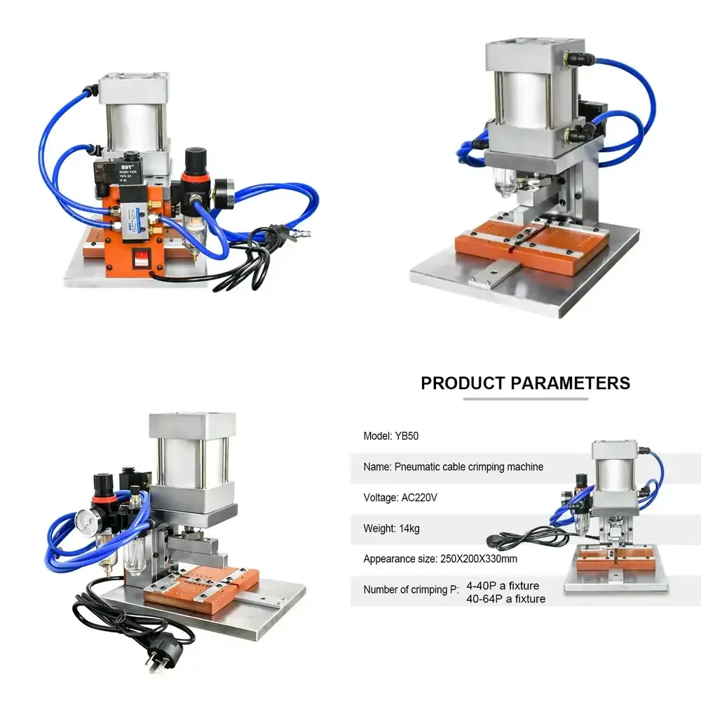 Pneumatic Press Crimping Machine Computer Wire Press Machine Multi-P Wire Harness