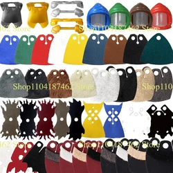MOC Medieval Military Building Blocks Soldiers Character Figures DIY Cloak Shoulder armor Plush Coat Accessories Mini Brick Toys