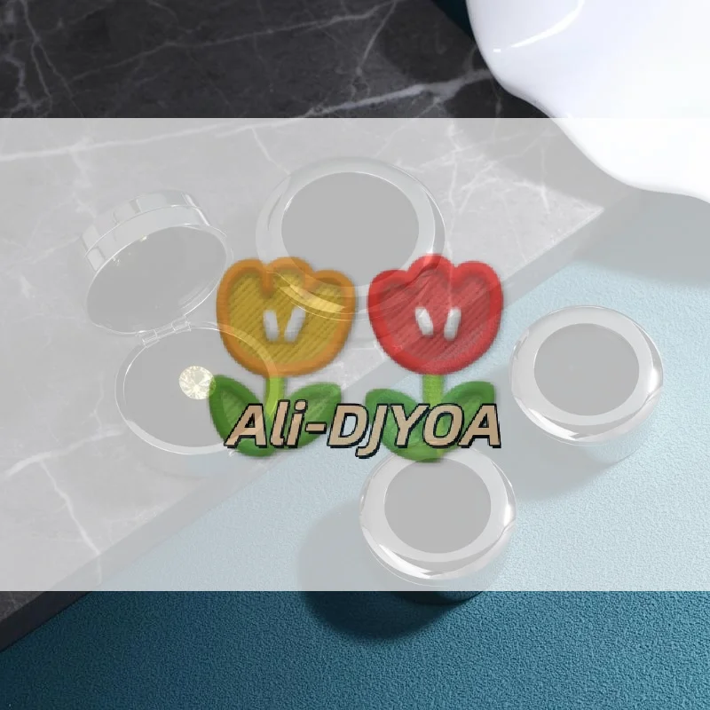 Jewelry Display Box Round Gem Storage Metal Gift Packaging Stone Case for SStore Retail Show Exhibit Organizer Storage