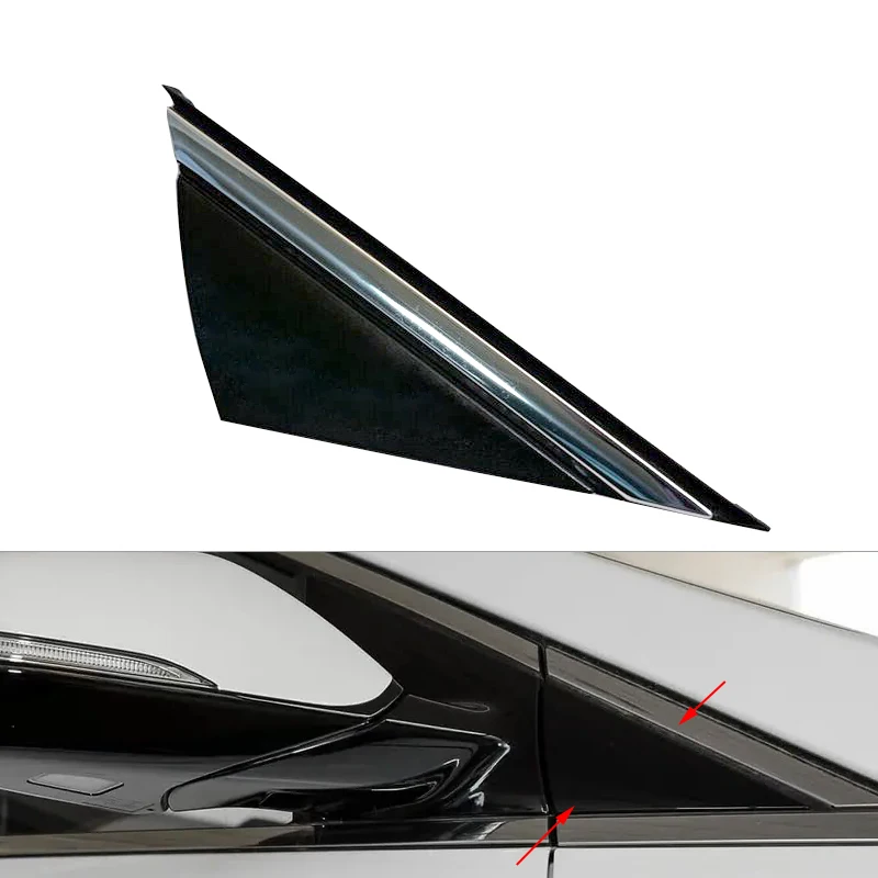 

86190-C1100 Car Front Right Side Window Mirror Fender Pillar Corner Triangle Molding Cover Trim Fit for Hyundai Sonata 2015-2019