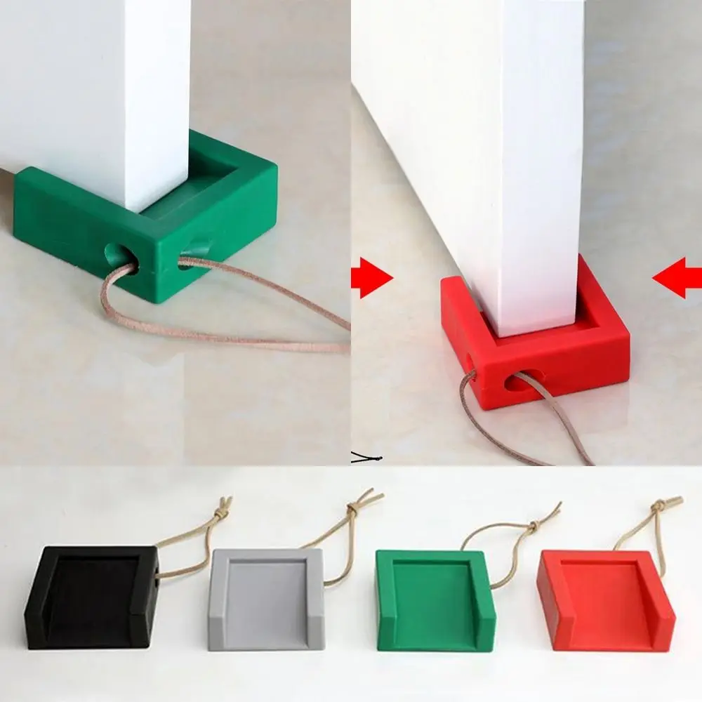 

Safety Silicone Door Stop Stoppers Block Doorstops Door Stopper Home Office Door Rear Retainer Anti-collision Stop