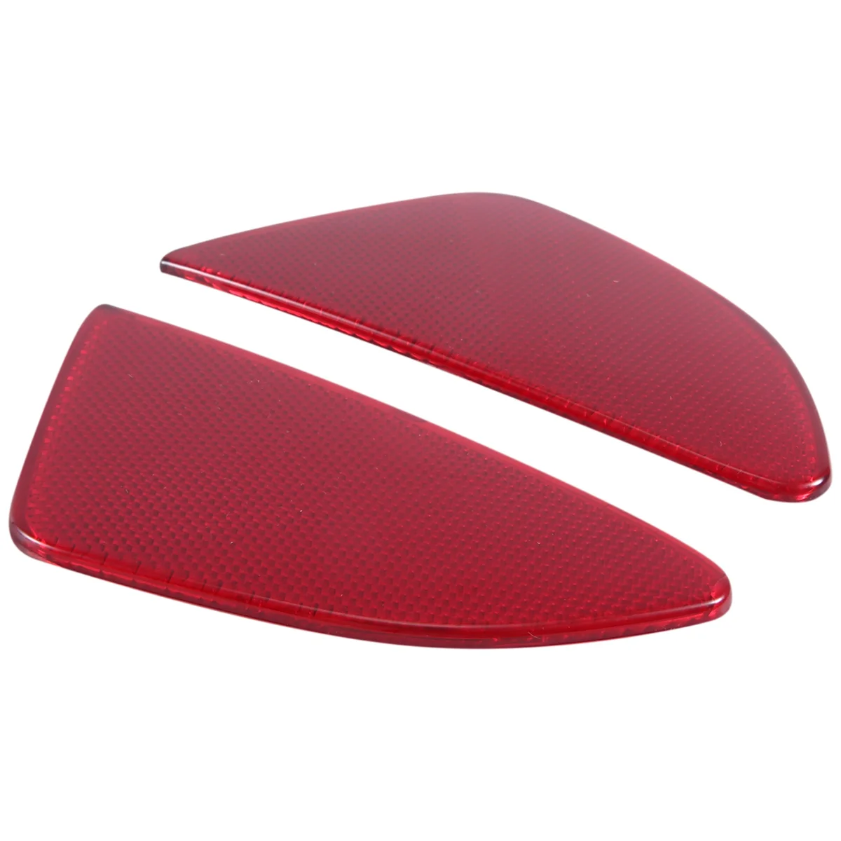 Car Styling ABS Plastic Rear Tail Fog Light Lamp Reflector Panel Set for Mazda 2 Demio 2015-2018