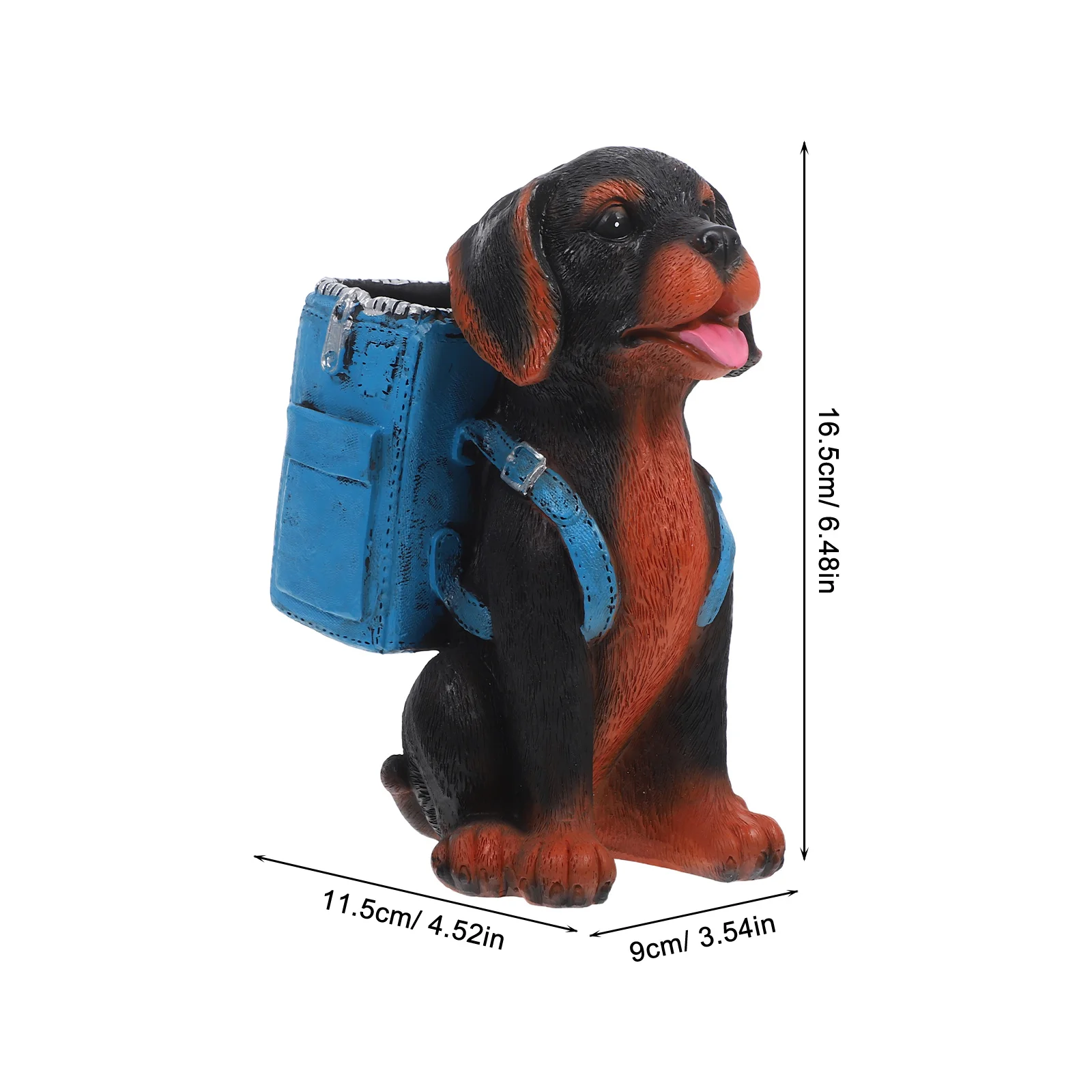 Dog Eyeglass Holder Resin Cute 2-in-1 Pen Stand Desktop Organizer Glasses Display Rack Home Office Decor Eyeglass Stand