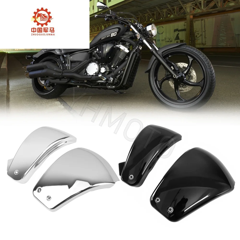 YHMOTO ABS Plastic Motorcycle Side Battery Cover Abdeckung For Harley Davidson Street Bob Deluxe Heritage Standard FXBB FLDE