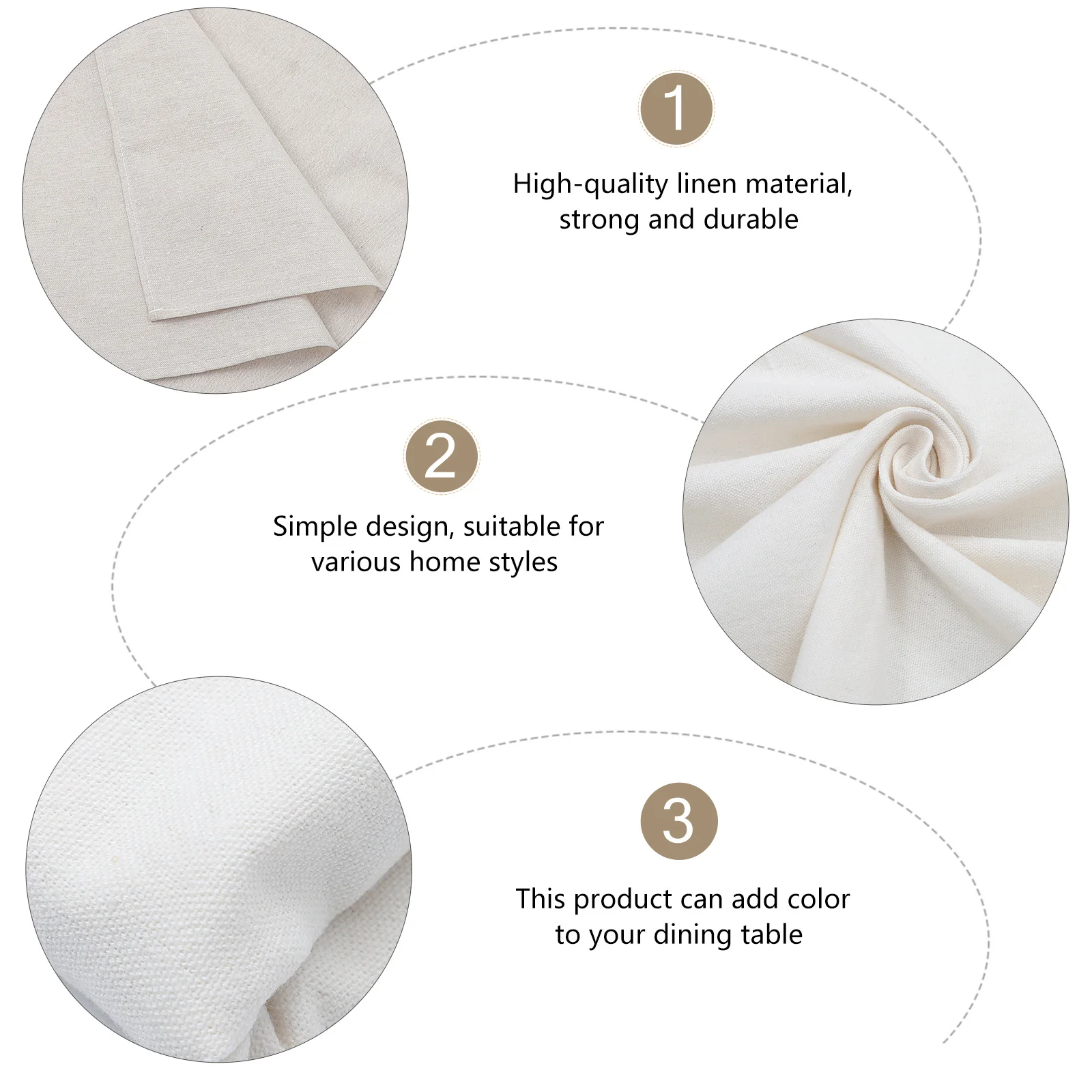 

1Pcs Linen Cotton Tablecloth Simple Style Home Dining Table Mat Decorative Washable Table Cover Simple Tablecloth