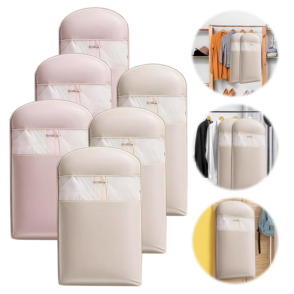 

Компактная подвесная сумка для одежды с самокомпрессионной молнией, пылезащитный чехол, сумка для одежды, чехол для одежды для подвешивания одежды