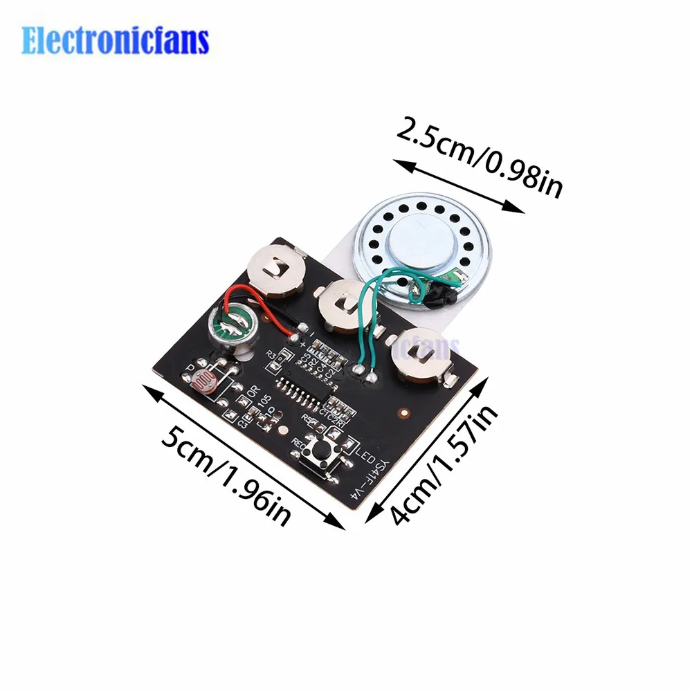 30s Chip Programmer Voice Audio Music Recording DIY Voice Sound Recorder Photosensitive Audio Key Control Music Module Gifts