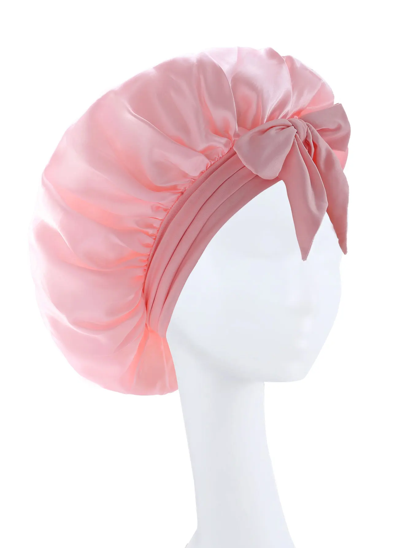 2026 neue Seidenhaube zum Schlafen, Damen-Satin-Mütze, Haar-Nacht-Schlafmütze, Krawattenband, lockiges Hut, Schal, Wickel, lockiges Haar, Schönheit