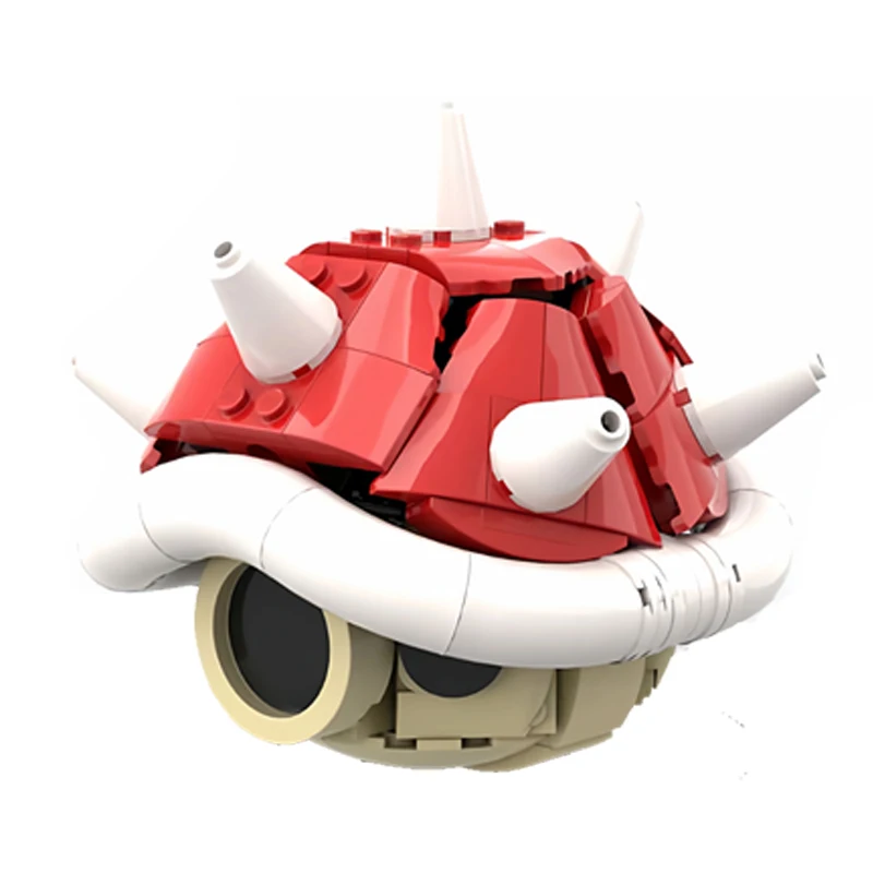 Mymocs MOC Game Anime Figures Kart Spiny Shell Turtle Model Sets DIY Creative Building Blocks Toys Christmas Gift