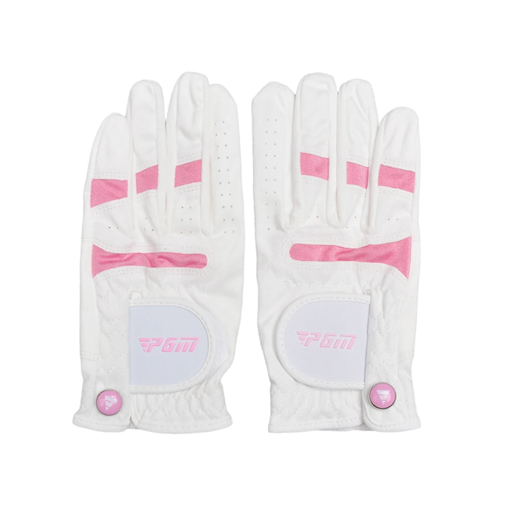 

Детские перчатки для гольфа PGM, кожаные дышащие противоскользящие перчатки из микроволокна, детская сумка для левой руки и правой руки, 1 пара ST024