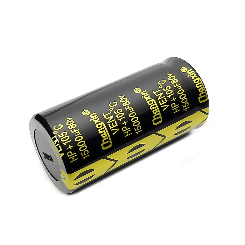 Giant 15000UF 80V Snap-in Long Life Audio Amplifier Electrolytic Capacitor for Amp, Size 35X70MM