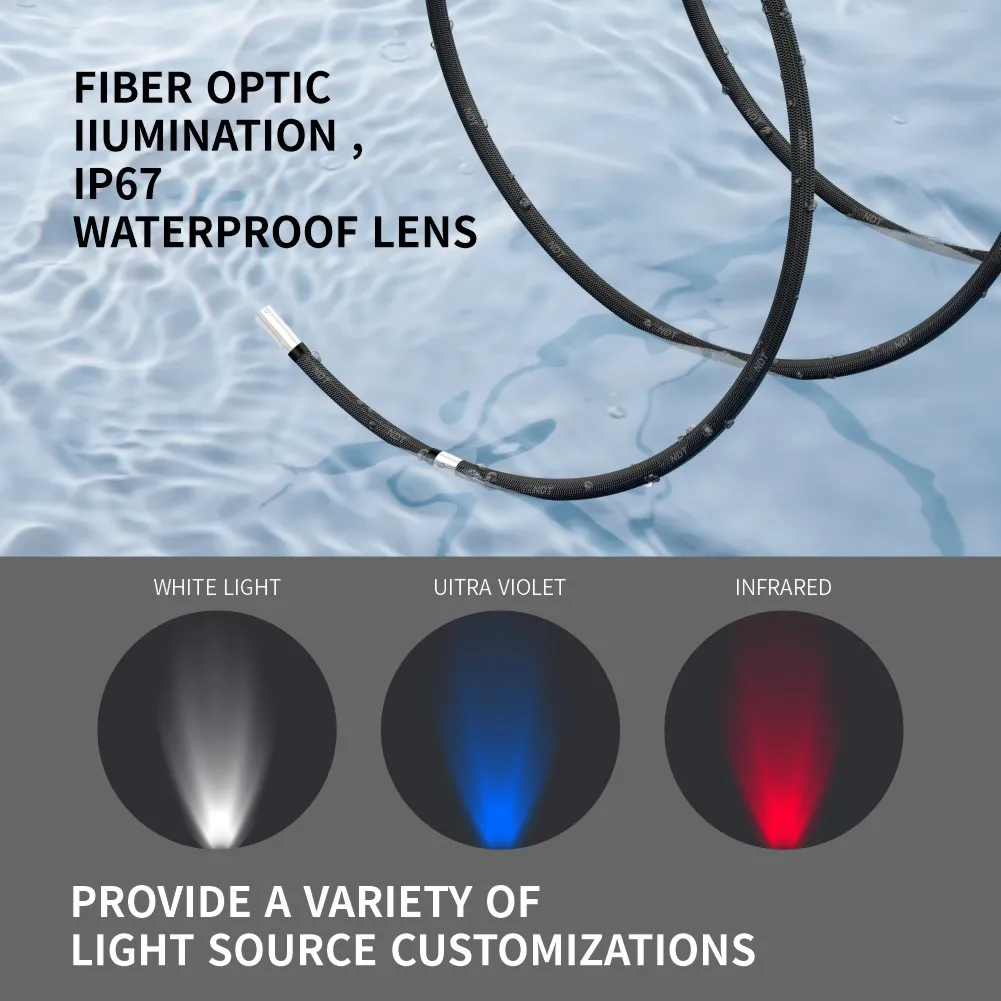 Endoscope industriel à 360 degrés, 5 pouces HD IP67, caméra analogique à Fiber optique, Endoscope industriel d'usine, vidéoscope