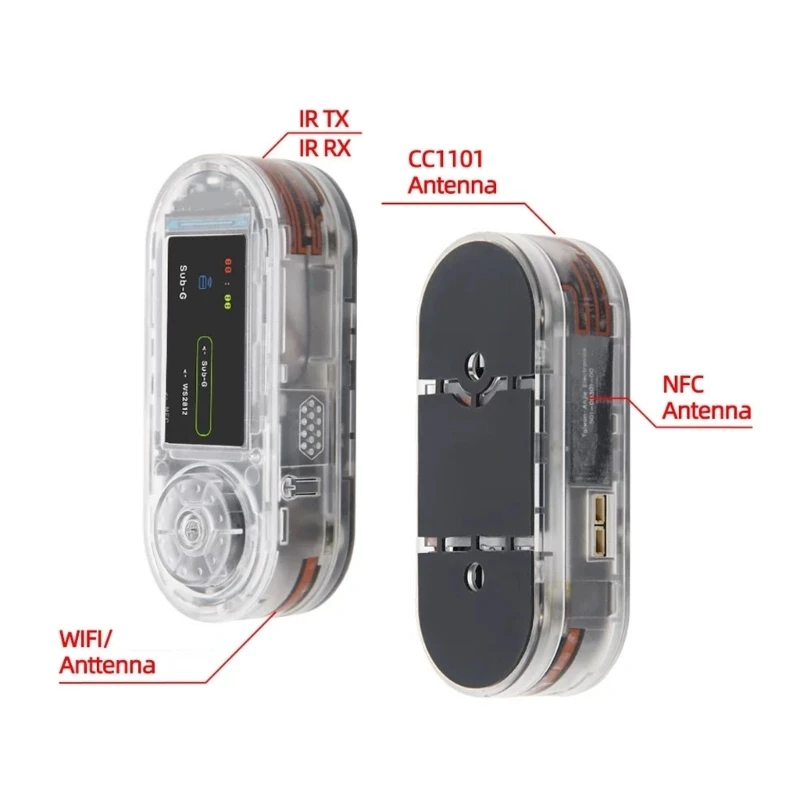 Development Boards CC1101 NRF24 PN532 NFCs, IPSs Screen, Type C Rechargeable Module for Wireless Projects K1KF
