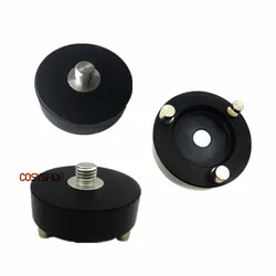 Black Fixed Type Three-Jaw Tribrach Adapter With 5/8
