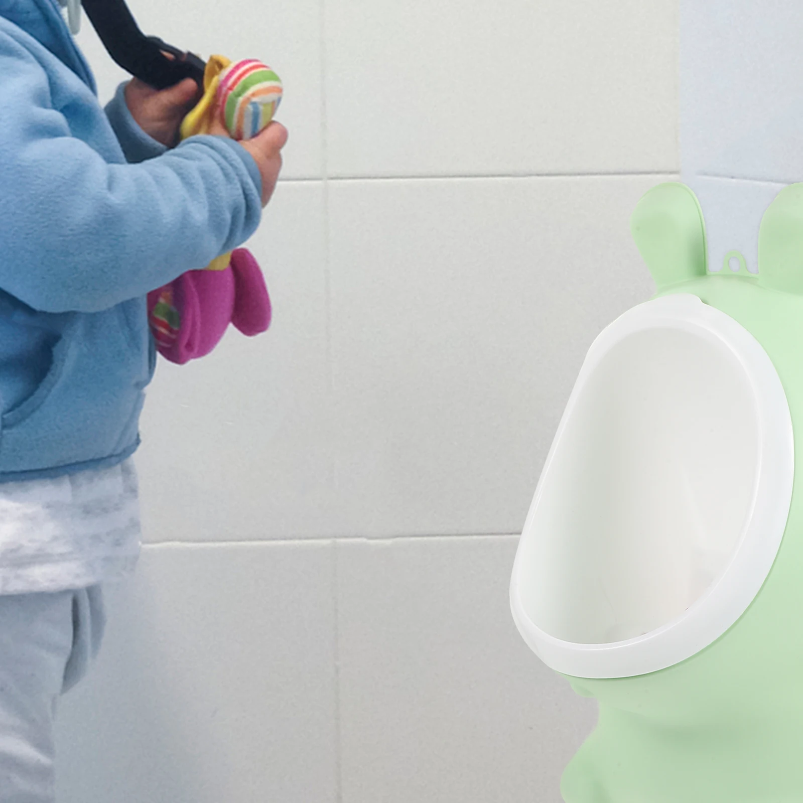 

Boy Urinal Toddler Potty Mint Green Thin Wall St Style Infant Training Toilet Portable Baby Boys Urinal Practical Potty