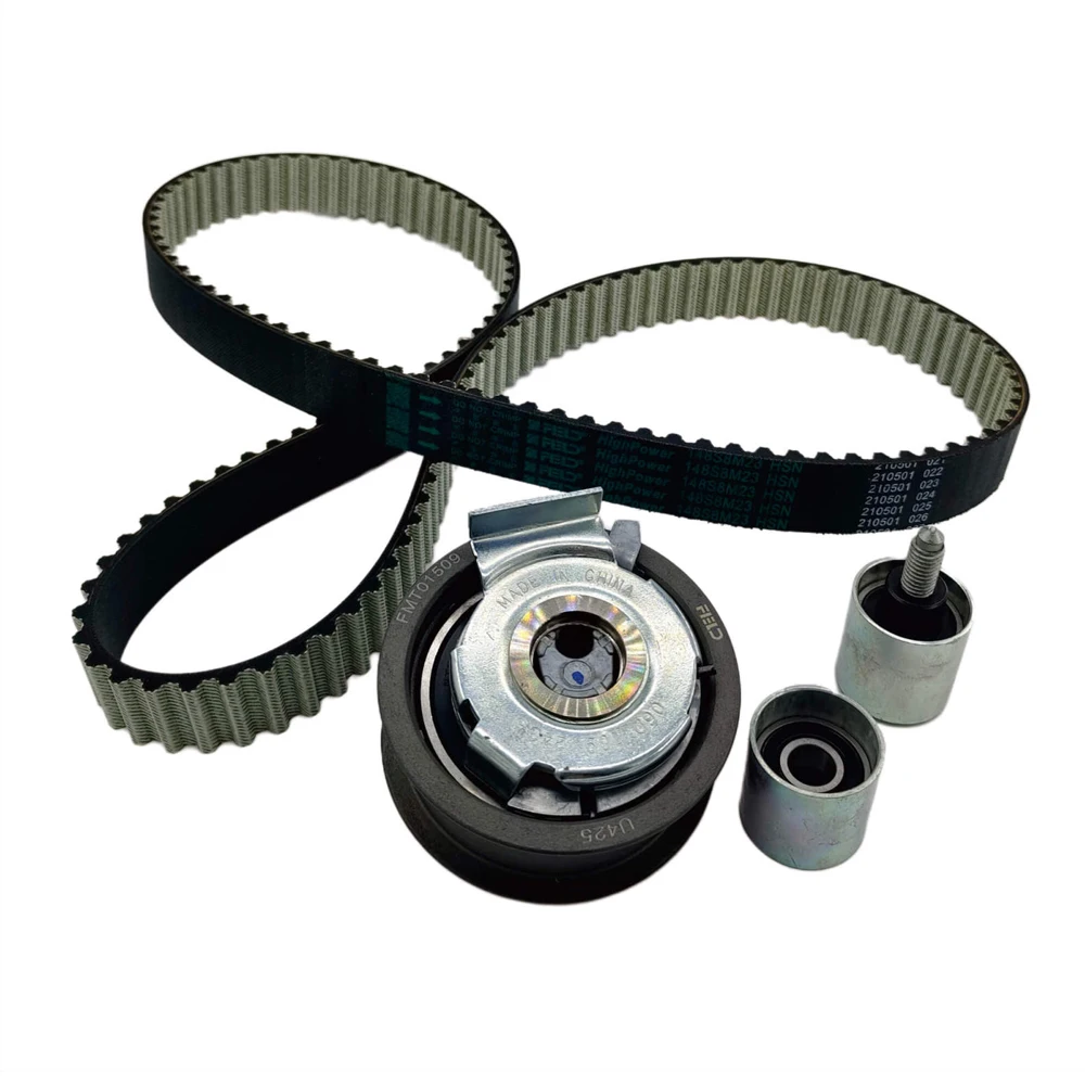 Engine Timing Belt Kit For AUDI A6L C6 2.0T A4 A3 TT VW EOS GOLF VI PASSAT SCIROCCO Accessories Tensioner Guide Pulley Parts