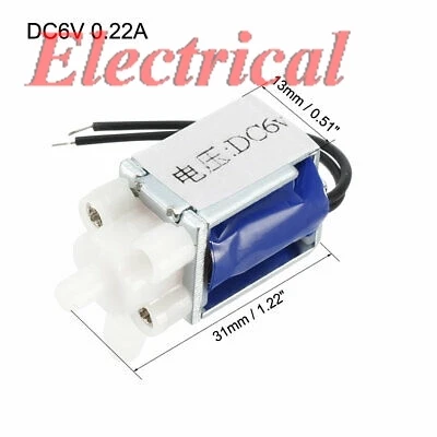 1pc Miniature Solenoid Valve 2 Way DC6V 0.22A Water Air Solenoid Valve