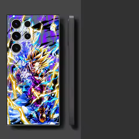 Soft Shell Case for Samsung Galaxy S25 Ultra S21 S24Ultra S23 FE S20 FE S24 S22 Plus S21+ Dragon Ball Saiyan Son Gohan