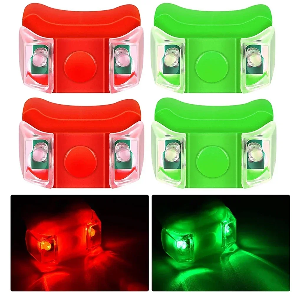 4Pcs LED Boat Navigation Light For Boat Yacht Motorboat Bike Hunting Night Marine Boat Lights Waterproof Signal Warning