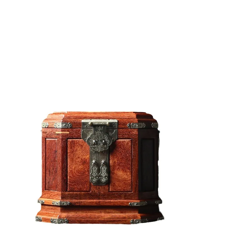 Jewelry Box Jewelry Storage Box Wedding Dowry Mahogany Dresser Box Mirror