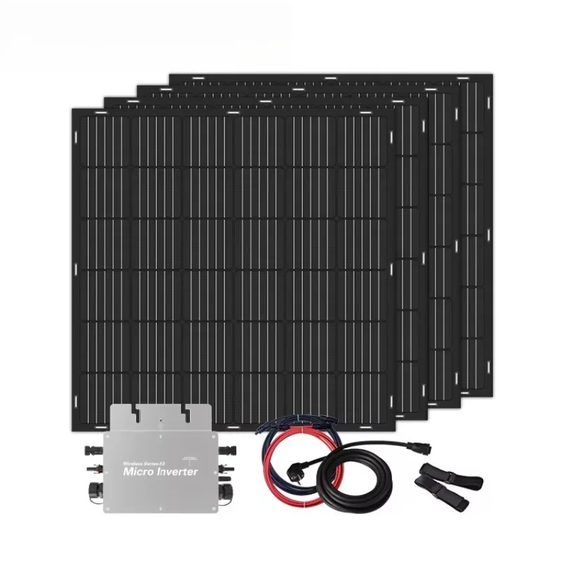 Veranda Solar  VDE Certified 600W 800W Flexible Solar Panel Balcony Power Plant Photovoltaikanlage Balkonkraftwerk