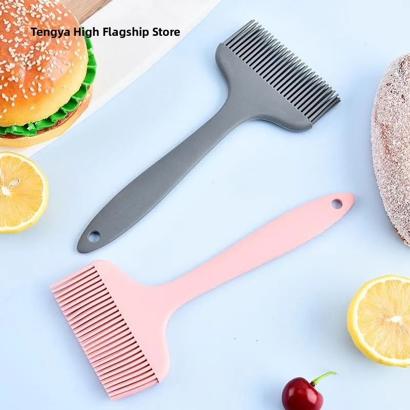 Wide 9cm Silicone Oil Brush Integrated Pancake BBQ Special Large Oil Brush Dipping Sauce Brush Outdoor Grilling Utensils BBQ