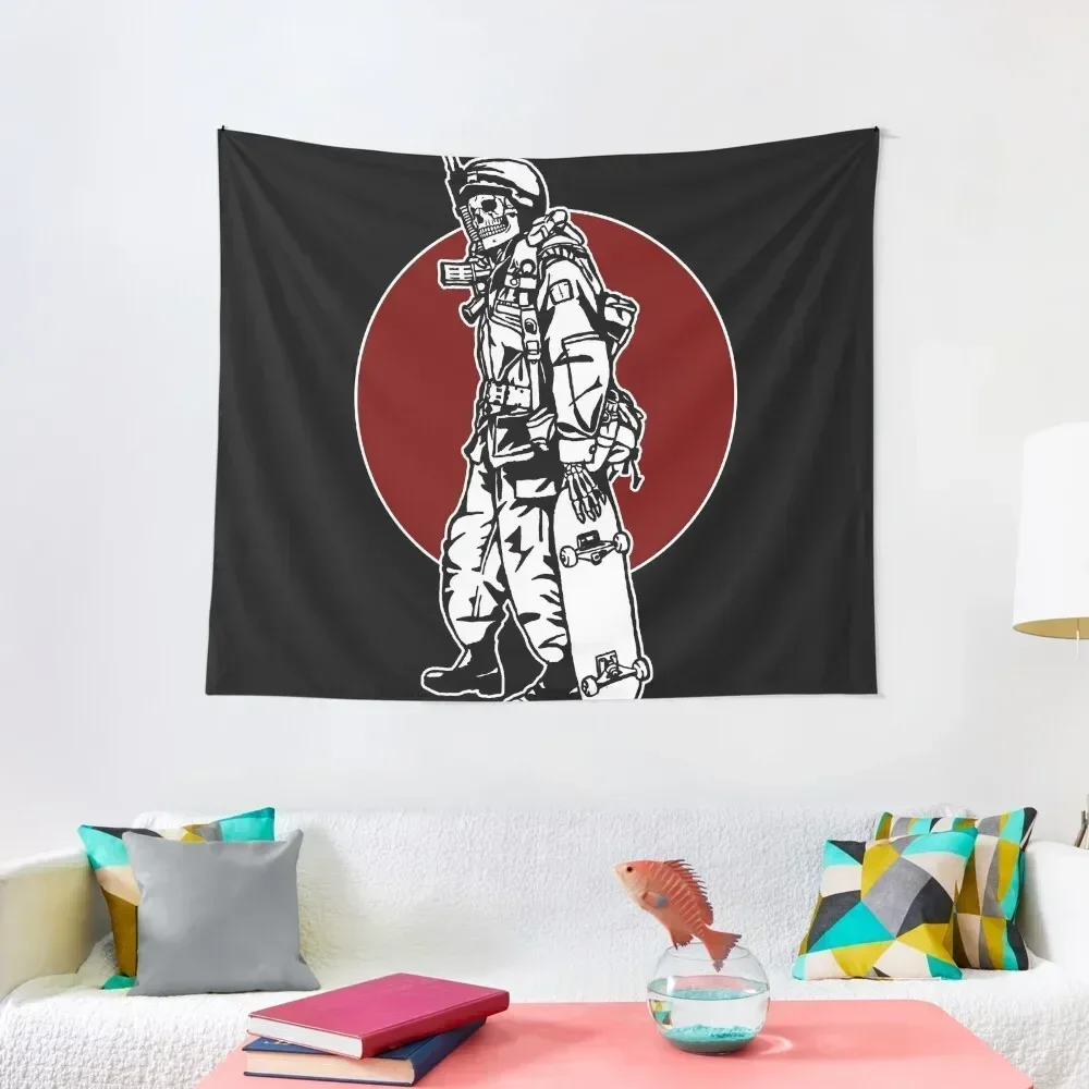 

Skateboarding soldier Tapestry Wall Decorations Cute Decor Bedroom Decor Aesthetic Wallpapers Home Decor Tapestry