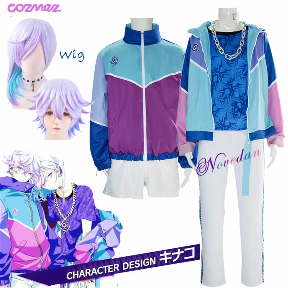 

Anime Paradox Live Cozmez Cosplay Costume Kanata Yatonokami Nayuta Cosplay Uniform Jacket Wig Outfit Men Women Sports Track Suit